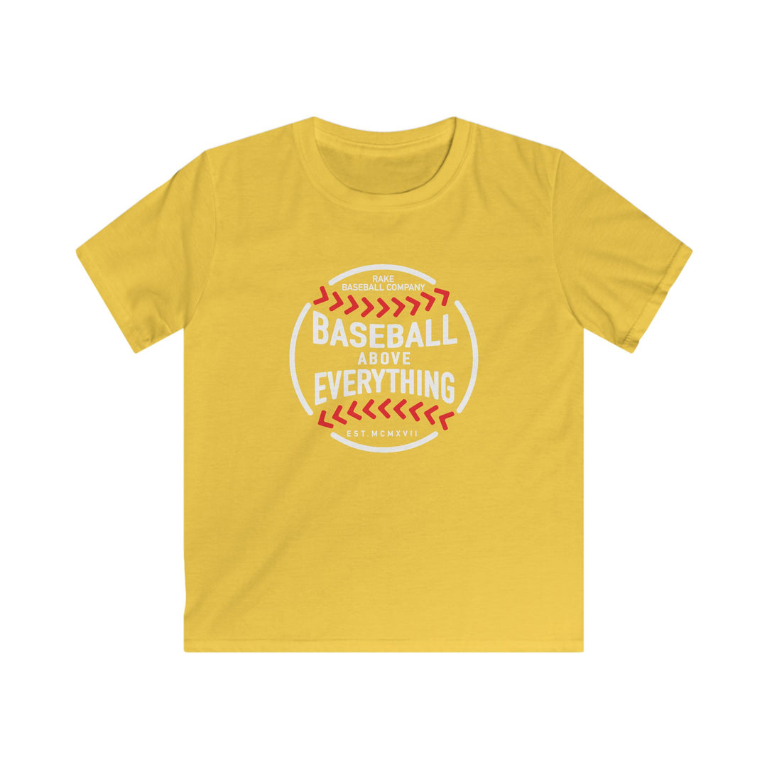Kids Baseball Above Everything Tee