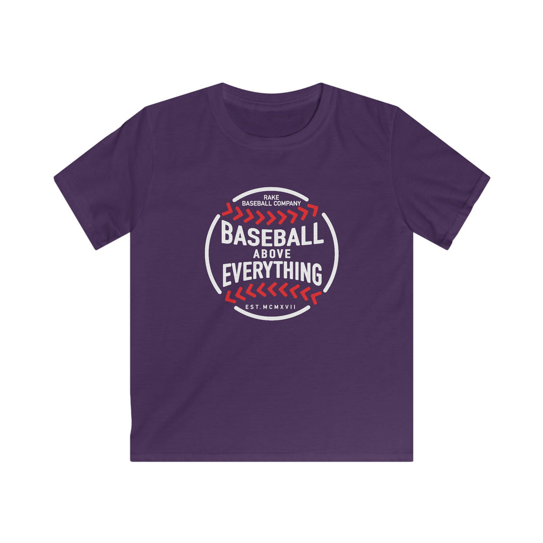 Kids Baseball Above Everything Tee