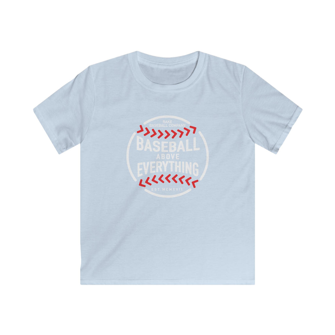 Kids Baseball Above Everything Tee