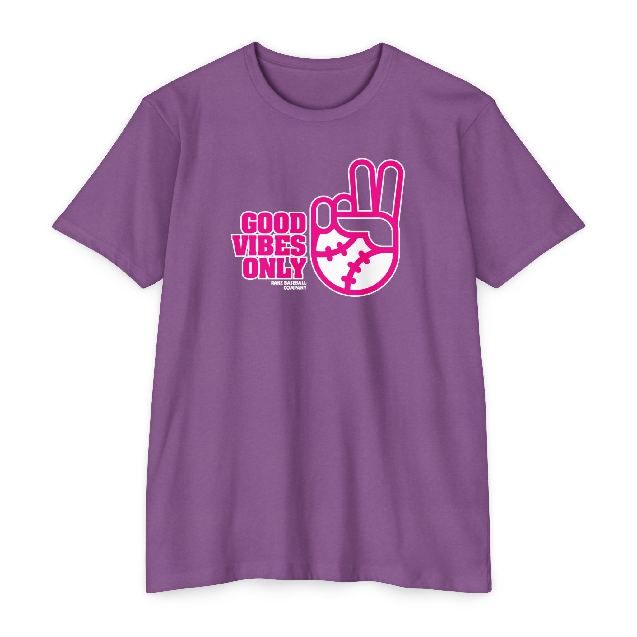 Good Vibes Only Tee - Rake Baseball Company - RAKE BASEBALL | BASEBALL T-SHIRT | BASEBALL CLOTHING | GOOD VIBES ONLY