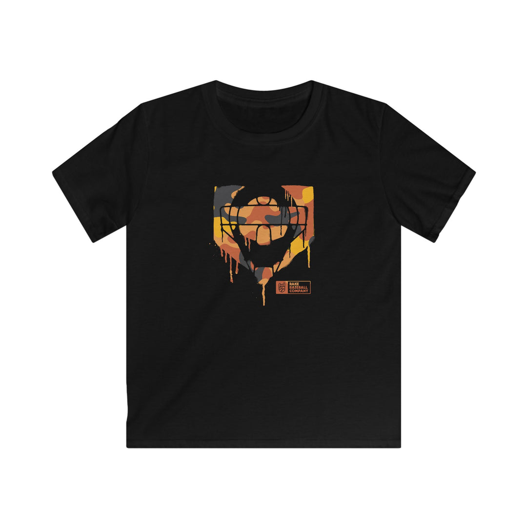 Kids Rake Catchers Orange Camo Drip