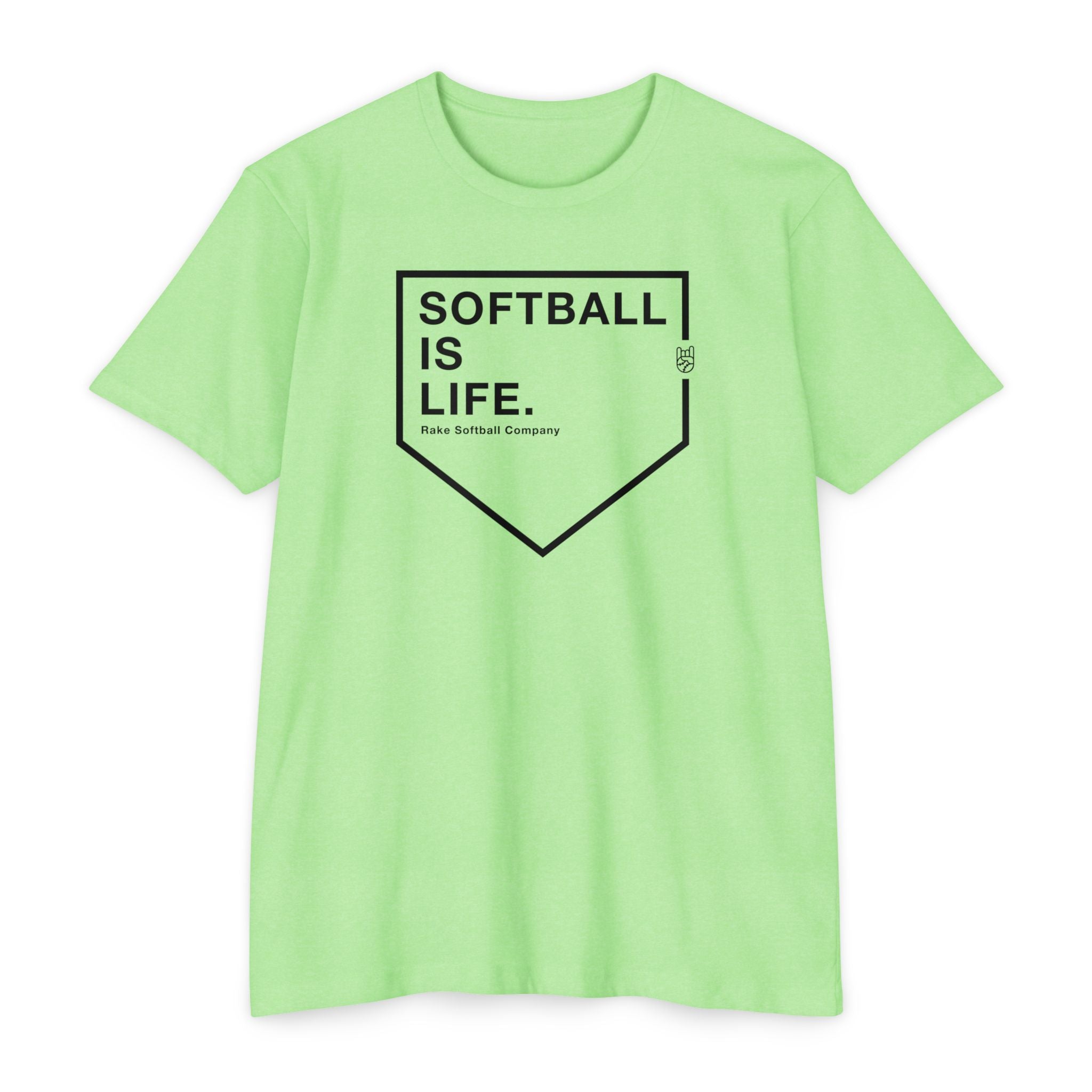 Softball Is Life Tee - Rake Baseball Company - RAKE BASEBALL | BASEBALL T-SHIRT | BASEBALL CLOTHING | GOOD VIBES ONLY