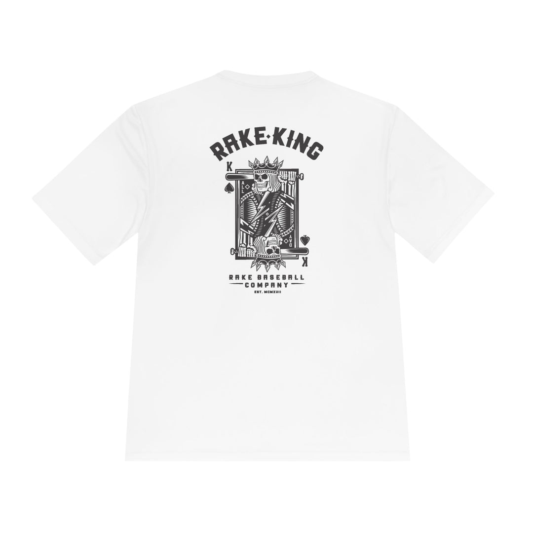 Rake King Dry Fit Tee - Rake Baseball Company - RAKE BASEBALL | BASEBALL T-SHIRT | BASEBALL CLOTHING | GOOD VIBES ONLY