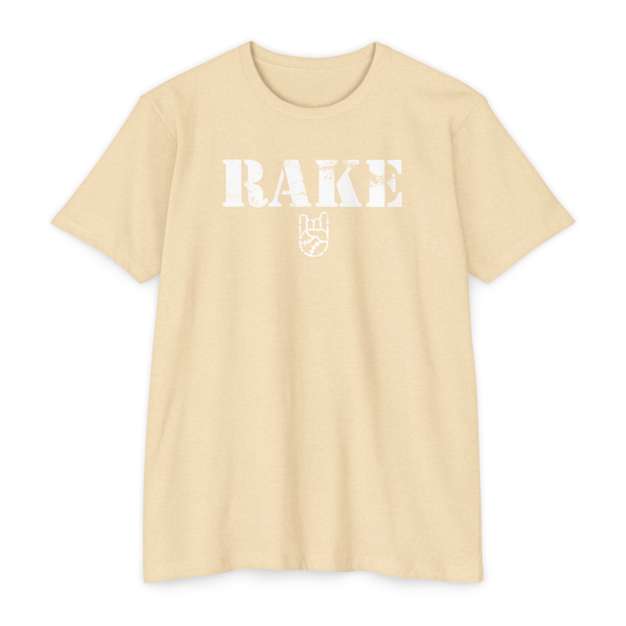 Rake Stencil Tee - Rake Baseball Company - RAKE BASEBALL | BASEBALL T-SHIRT | BASEBALL CLOTHING | GOOD VIBES ONLY