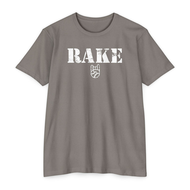 Rake Stencil Tee - Rake Baseball Company - RAKE BASEBALL | BASEBALL T-SHIRT | BASEBALL CLOTHING | GOOD VIBES ONLY