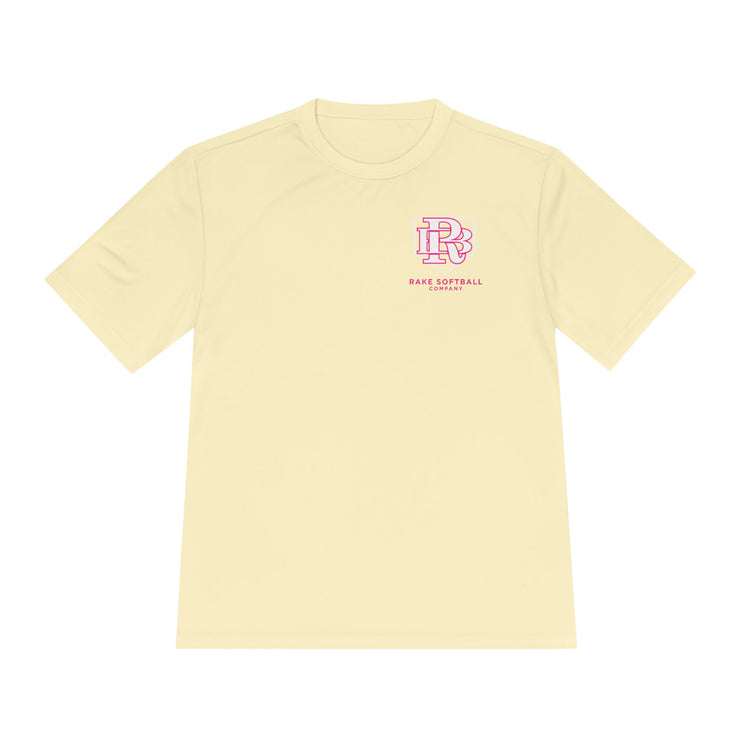 RB Homeplate Softball Dry Fit Tee - Rake Baseball Company - RAKE BASEBALL | BASEBALL T-SHIRT | BASEBALL CLOTHING | GOOD VIBES ONLY