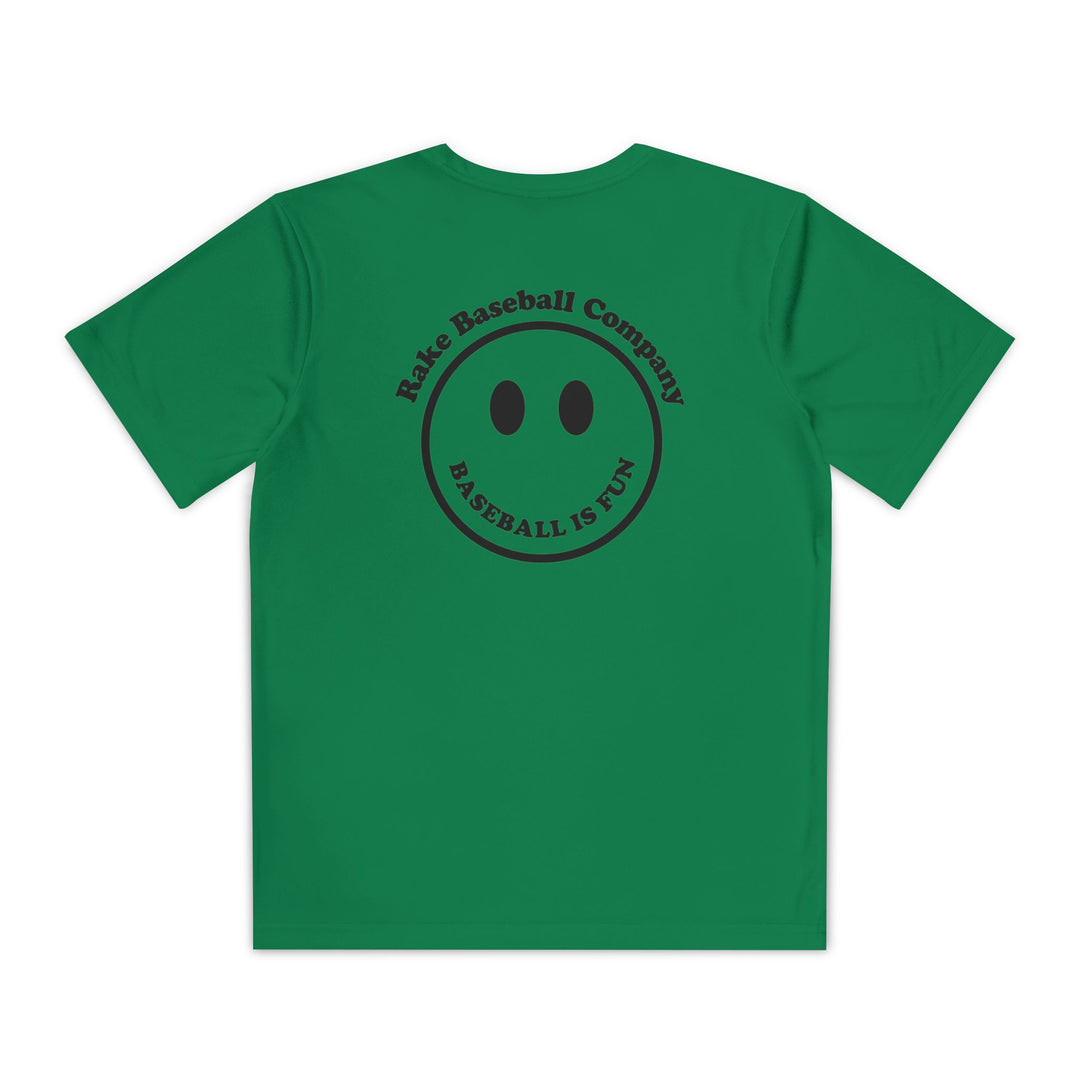 Kids Baseball Is Fun Dry Fit Tee - Rake Baseball Company - RAKE BASEBALL | BASEBALL T-SHIRT | BASEBALL CLOTHING | GOOD VIBES ONLY