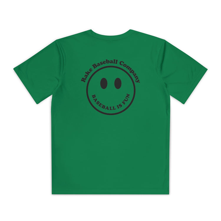Kids Baseball Is Fun Dry Fit Tee - Rake Baseball Company - RAKE BASEBALL | BASEBALL T-SHIRT | BASEBALL CLOTHING | GOOD VIBES ONLY