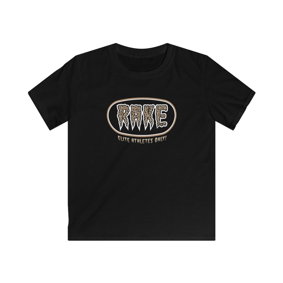 Kids Rake Cheetah Softball Company Tee - Rake Baseball Company - RAKE BASEBALL | BASEBALL T-SHIRT | BASEBALL CLOTHING | GOOD VIBES ONLY