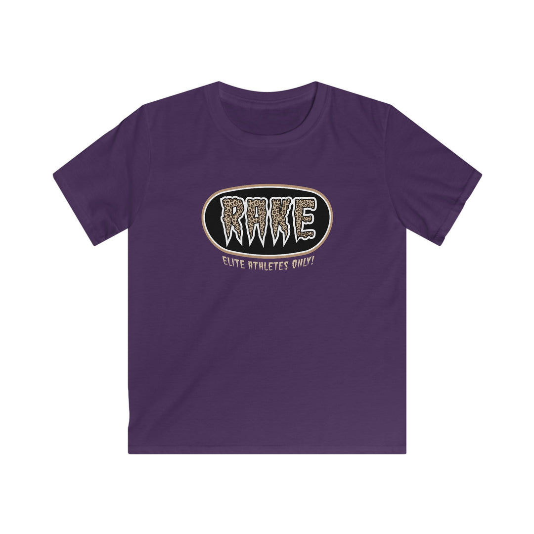 Kids Rake Cheetah Softball Company Tee - Rake Baseball Company - RAKE BASEBALL | BASEBALL T-SHIRT | BASEBALL CLOTHING | GOOD VIBES ONLY