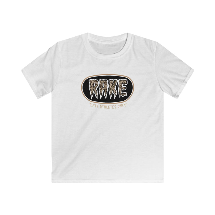 Kids Rake Cheetah Softball Company Tee - Rake Baseball Company - RAKE BASEBALL | BASEBALL T-SHIRT | BASEBALL CLOTHING | GOOD VIBES ONLY