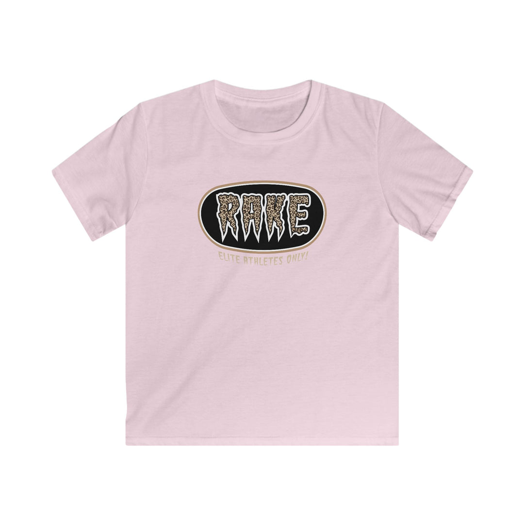 Kids Rake Cheetah Softball Company Tee - Rake Baseball Company - RAKE BASEBALL | BASEBALL T-SHIRT | BASEBALL CLOTHING | GOOD VIBES ONLY