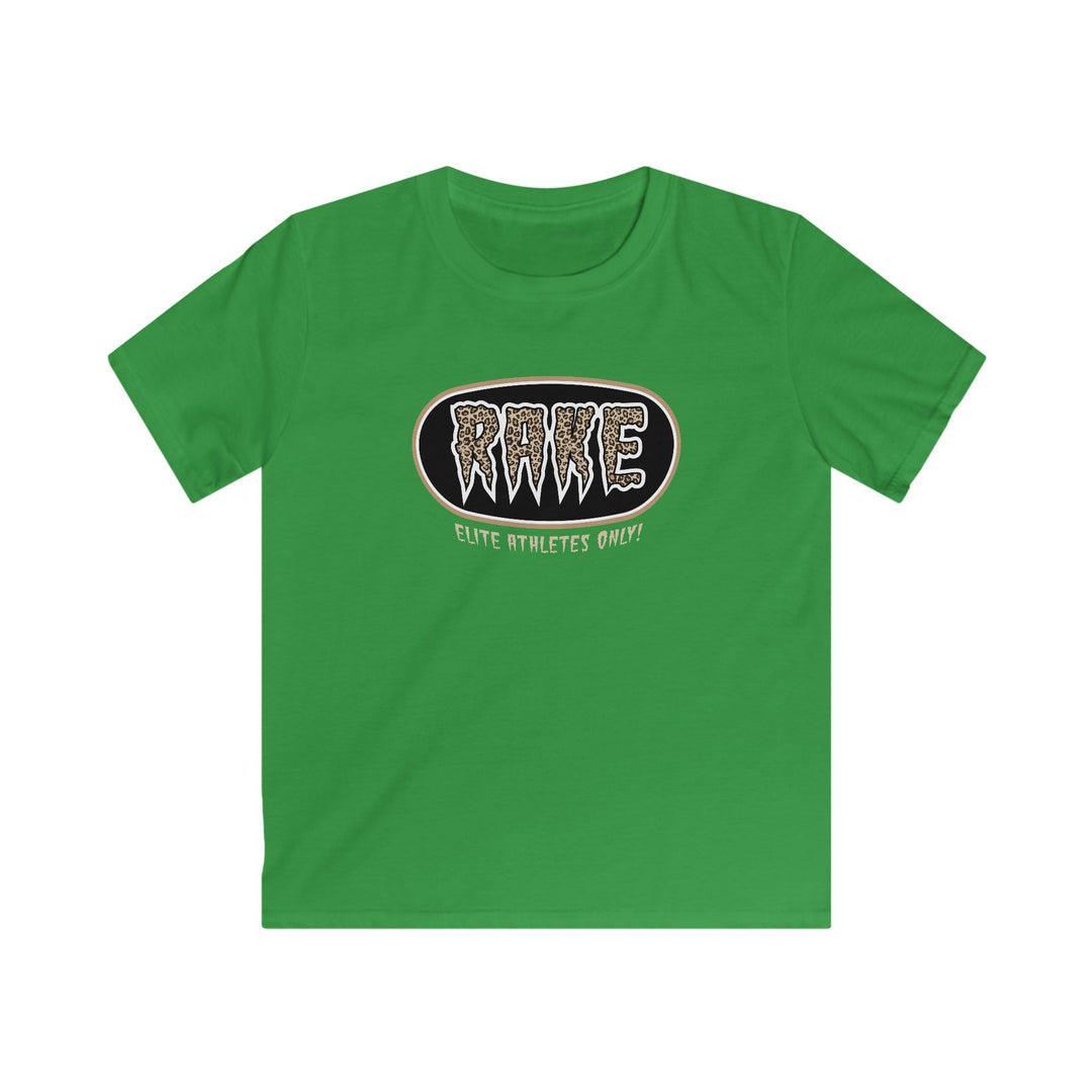 Kids Rake Cheetah Softball Company Tee - Rake Baseball Company - RAKE BASEBALL | BASEBALL T-SHIRT | BASEBALL CLOTHING | GOOD VIBES ONLY