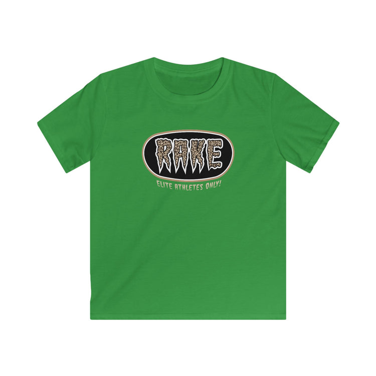 Kids Rake Cheetah Softball Company Tee - Rake Baseball Company - RAKE BASEBALL | BASEBALL T-SHIRT | BASEBALL CLOTHING | GOOD VIBES ONLY