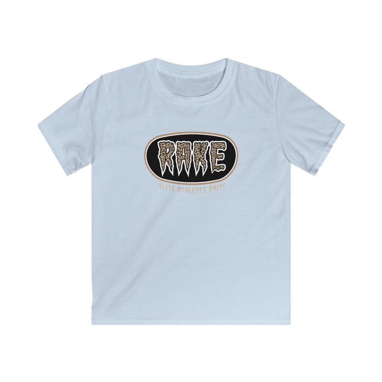 Kids Rake Cheetah Softball Company Tee - Rake Baseball Company - RAKE BASEBALL | BASEBALL T-SHIRT | BASEBALL CLOTHING | GOOD VIBES ONLY