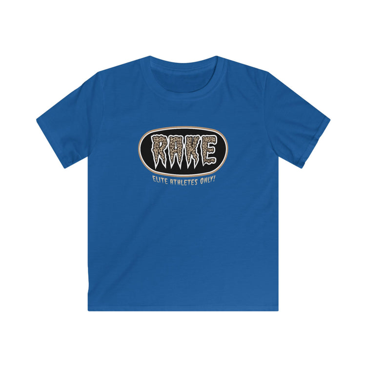 Kids Rake Cheetah Softball Company Tee - Rake Baseball Company - RAKE BASEBALL | BASEBALL T-SHIRT | BASEBALL CLOTHING | GOOD VIBES ONLY