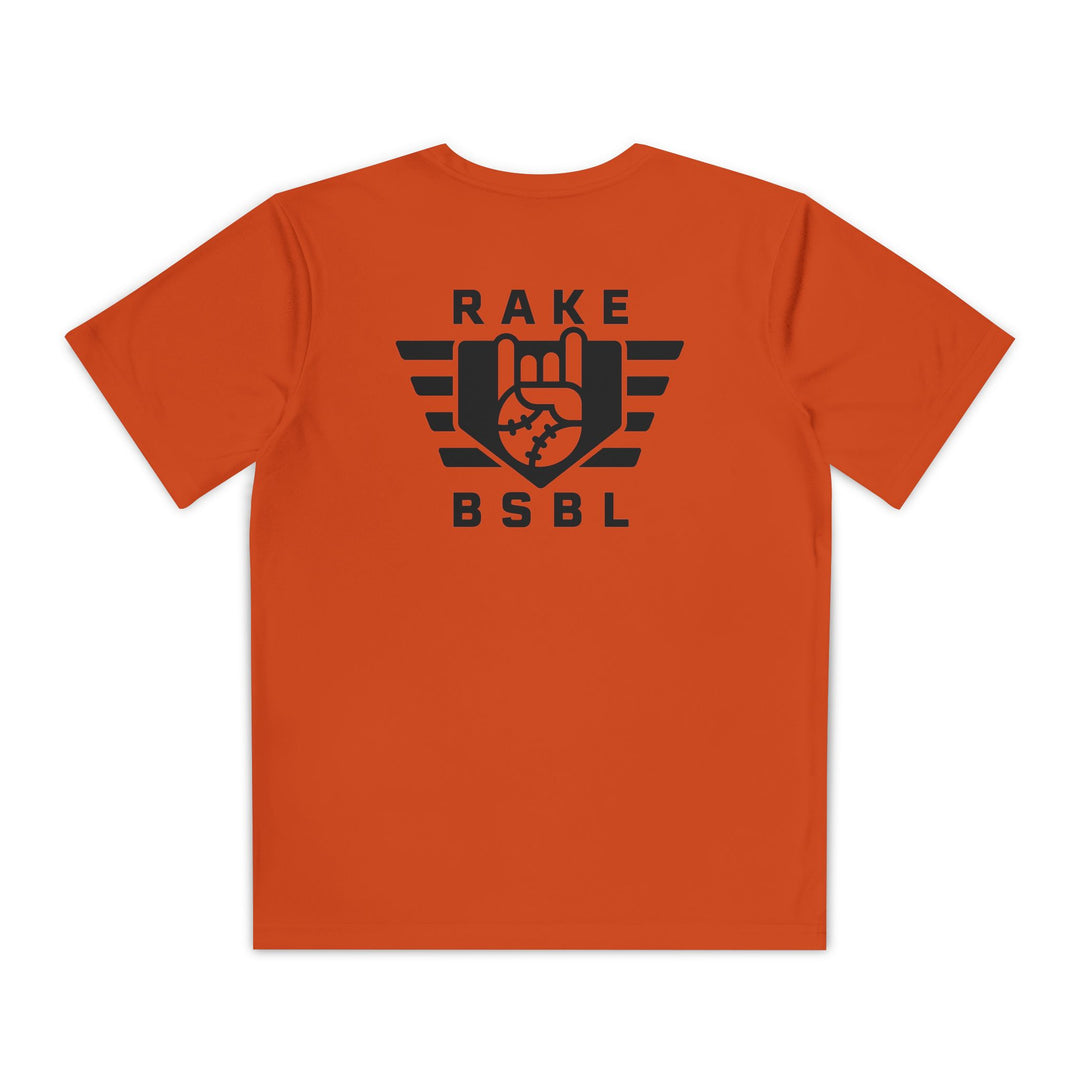 Kids Rake Flag Dry Fit Tee - Rake Baseball Company - RAKE BASEBALL | BASEBALL T-SHIRT | BASEBALL CLOTHING | GOOD VIBES ONLY