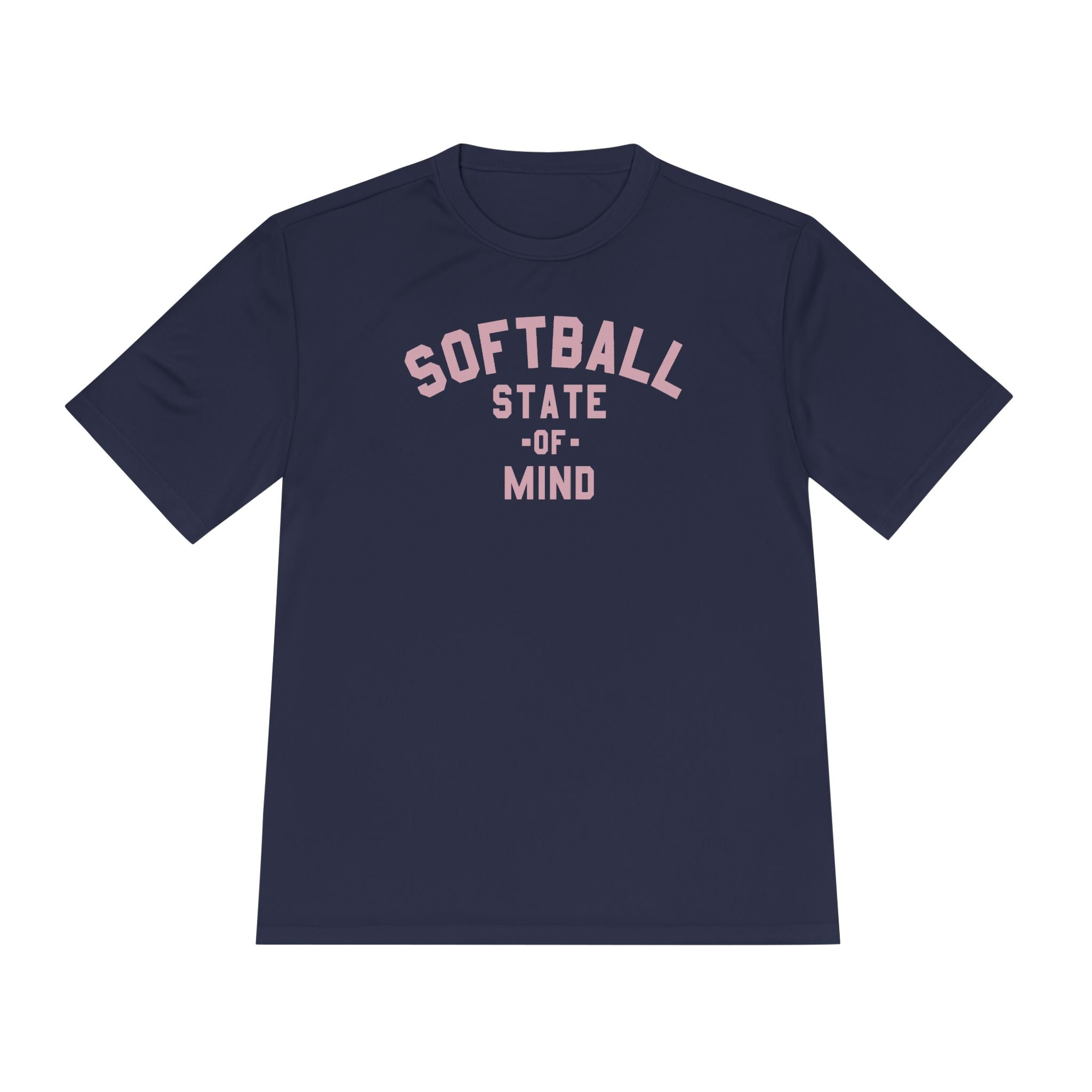 Softball State of Mind Dry Fit Tee - Rake Baseball Company - RAKE BASEBALL | BASEBALL T-SHIRT | BASEBALL CLOTHING | GOOD VIBES ONLY