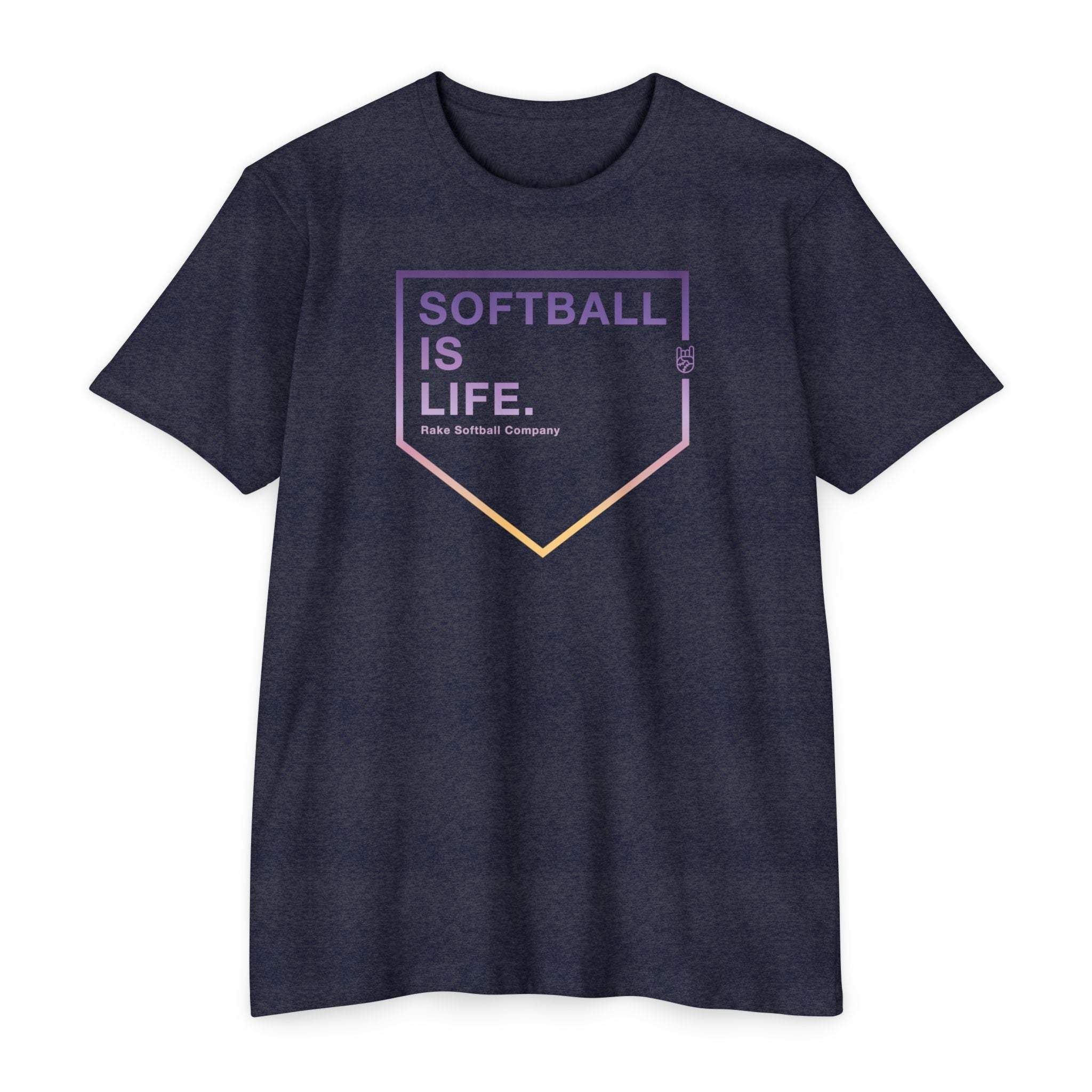 Softball Is Life Tee - Rake Baseball Company - RAKE BASEBALL | BASEBALL T-SHIRT | BASEBALL CLOTHING | GOOD VIBES ONLY