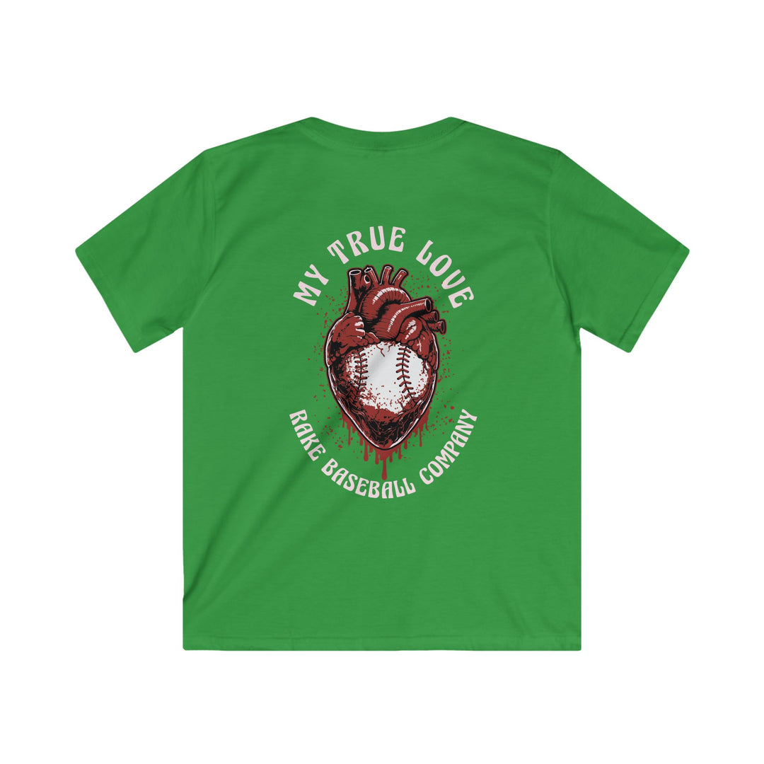 Kids My True Love Baseball Tee - Rake Baseball Company - RAKE BASEBALL | BASEBALL T-SHIRT | BASEBALL CLOTHING | GOOD VIBES ONLY