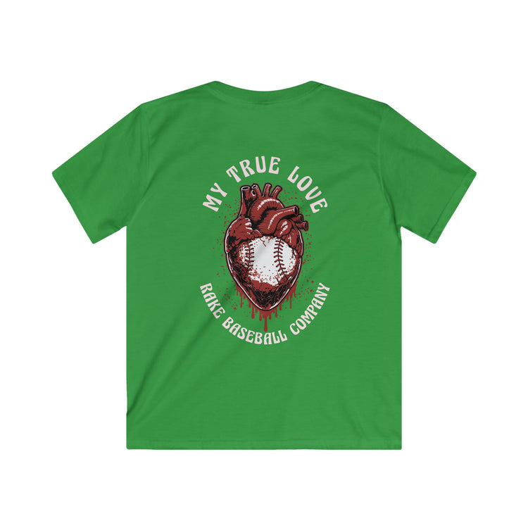 Kids My True Love Baseball Tee - Rake Baseball Company - RAKE BASEBALL | BASEBALL T-SHIRT | BASEBALL CLOTHING | GOOD VIBES ONLY