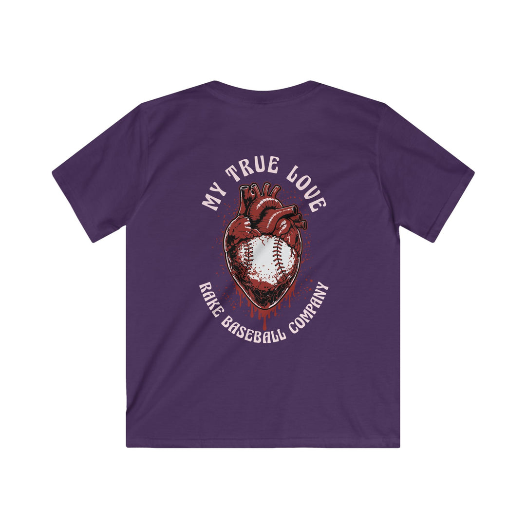 Kids My True Love Baseball Tee - Rake Baseball Company - RAKE BASEBALL | BASEBALL T-SHIRT | BASEBALL CLOTHING | GOOD VIBES ONLY