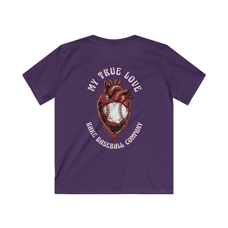 Kids My True Love Baseball Tee - Rake Baseball Company - RAKE BASEBALL | BASEBALL T-SHIRT | BASEBALL CLOTHING | GOOD VIBES ONLY