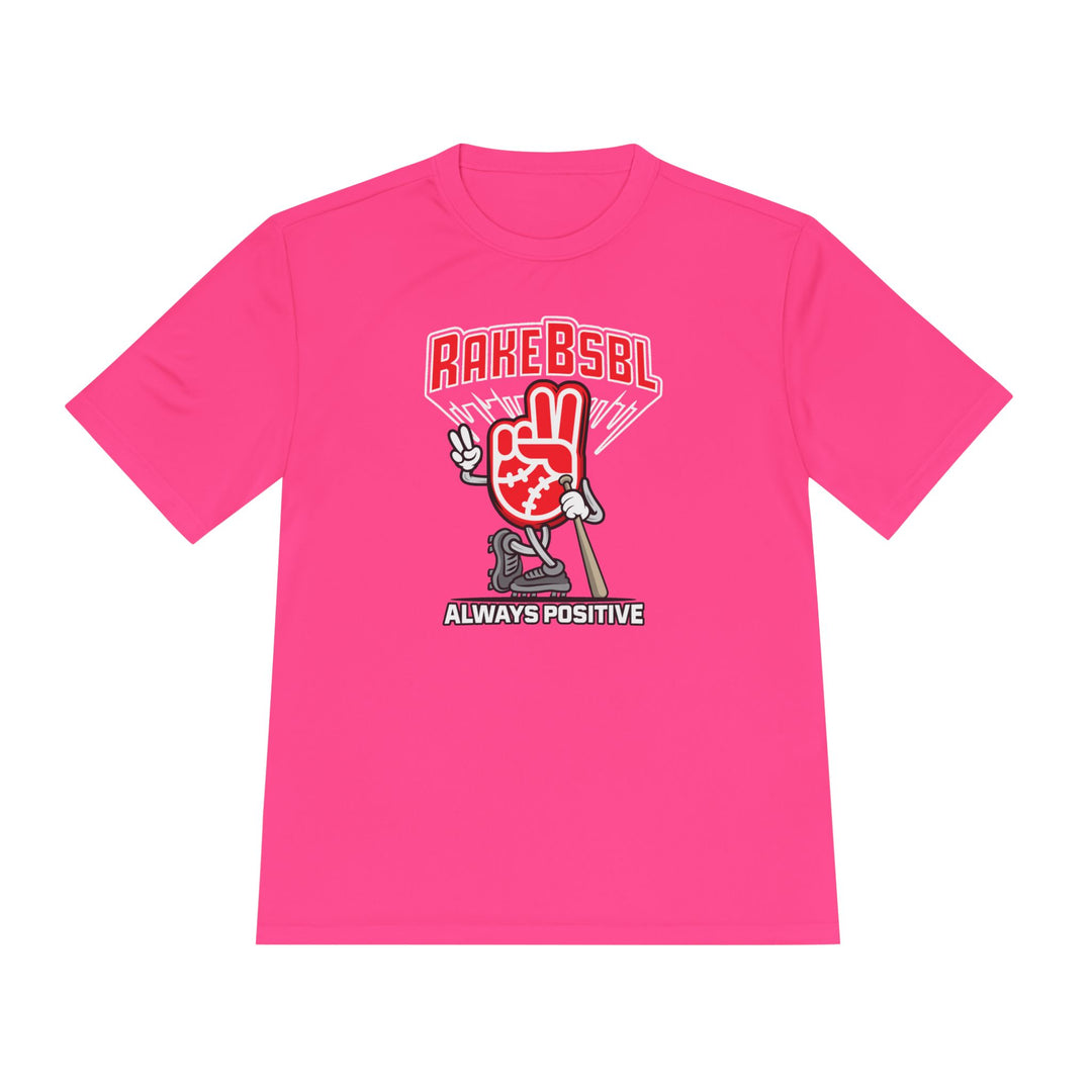 Always Positive Vibes Dry Fit Tee - Rake Baseball Company - RAKE BASEBALL | BASEBALL T-SHIRT | BASEBALL CLOTHING | GOOD VIBES ONLY