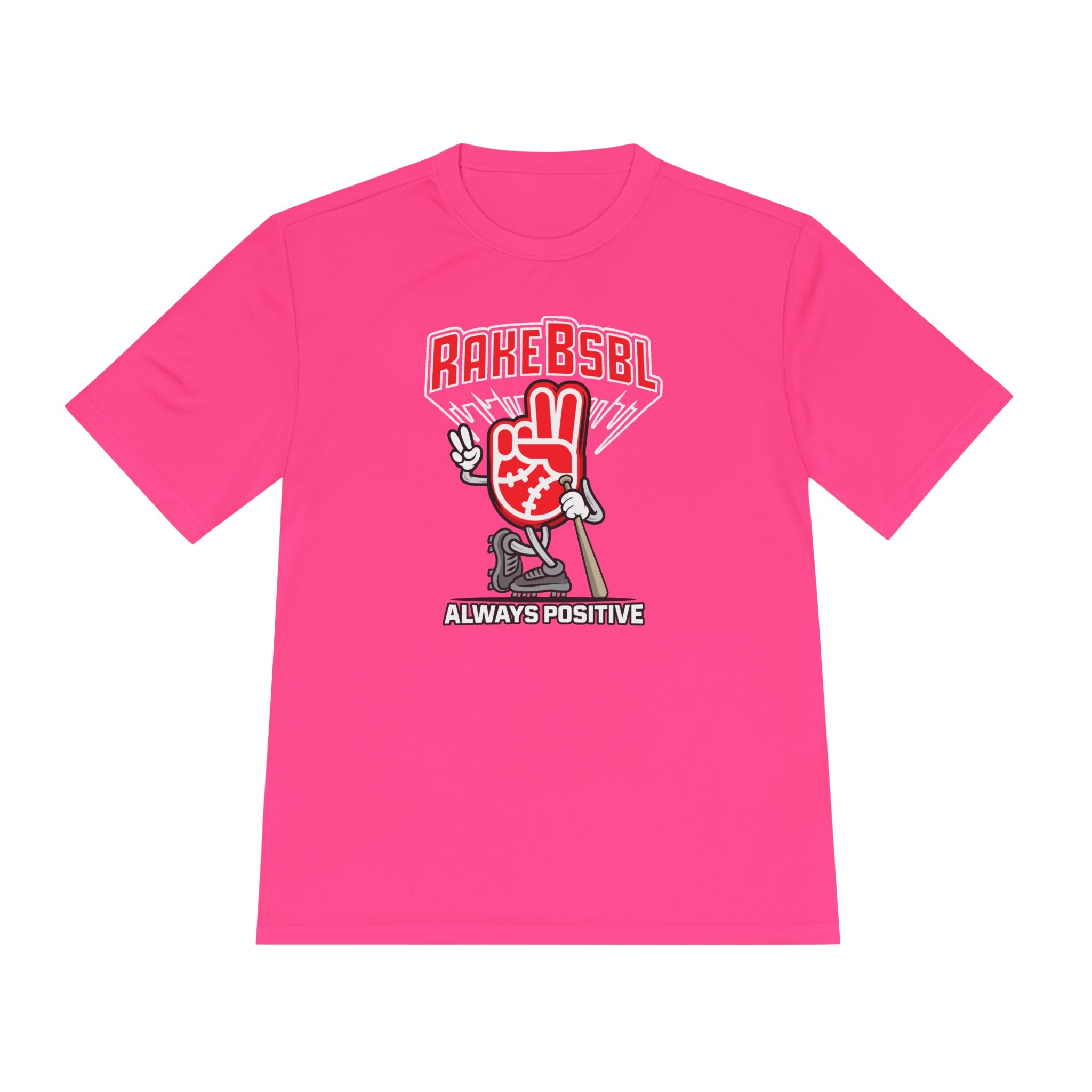 Always Positive Vibes Dry Fit Tee - Rake Baseball Company - RAKE BASEBALL | BASEBALL T-SHIRT | BASEBALL CLOTHING | GOOD VIBES ONLY
