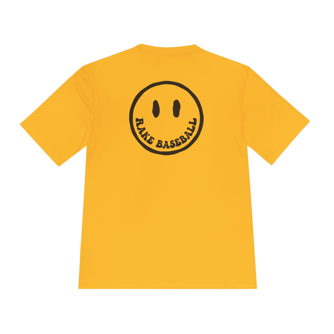 Rake Smile Dry Fit Tee - Rake Baseball Company - RAKE BASEBALL | BASEBALL T-SHIRT | BASEBALL CLOTHING | GOOD VIBES ONLY