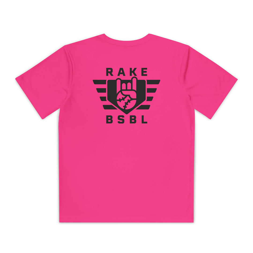 Kids Rake Flag Dry Fit Tee - Rake Baseball Company - RAKE BASEBALL | BASEBALL T-SHIRT | BASEBALL CLOTHING | GOOD VIBES ONLY