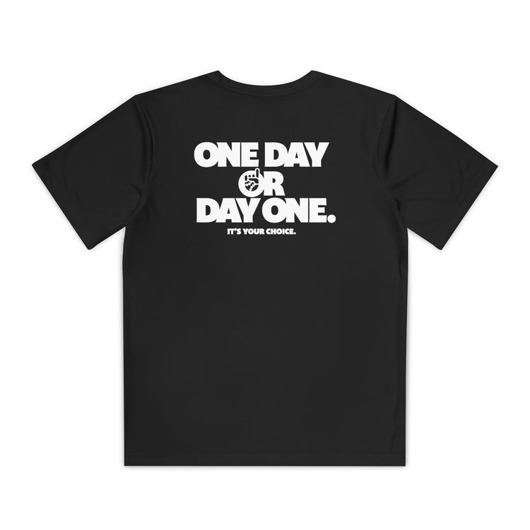 Kids One Day or Day One Dry Fit Tee - Rake Baseball Company - RAKE BASEBALL | BASEBALL T-SHIRT | BASEBALL CLOTHING | GOOD VIBES ONLY