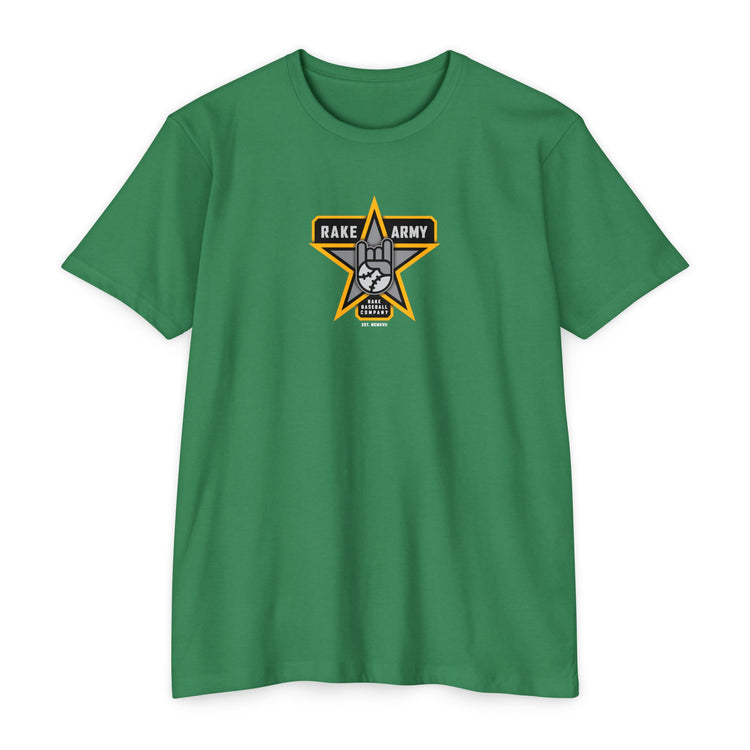 Rake Army Tee - Rake Baseball Company - RAKE BASEBALL | BASEBALL T-SHIRT | BASEBALL CLOTHING | GOOD VIBES ONLY