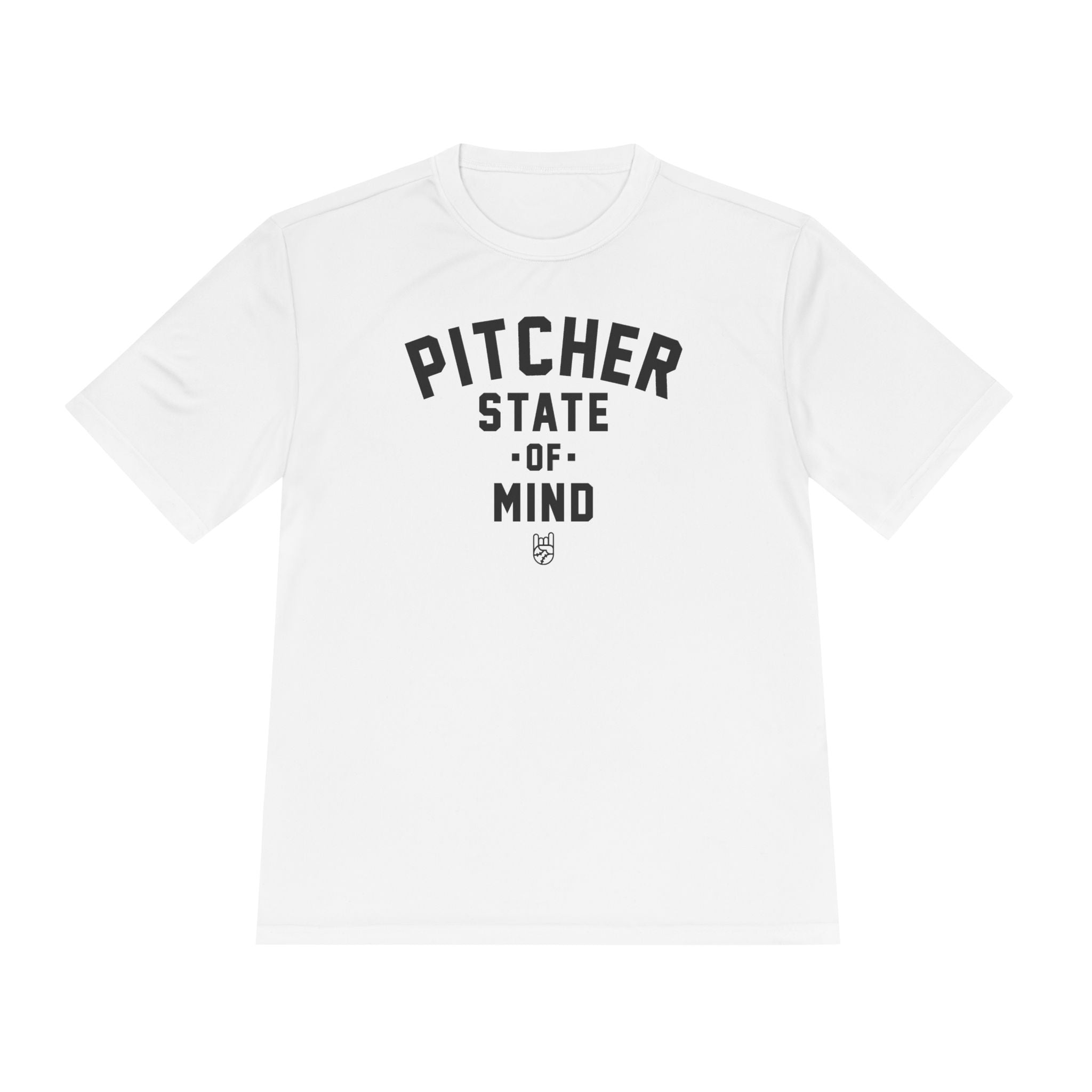 Pitcher State Of Mind Dry Fit Tee - Rake Baseball Company - RAKE BASEBALL | BASEBALL T-SHIRT | BASEBALL CLOTHING | GOOD VIBES ONLY