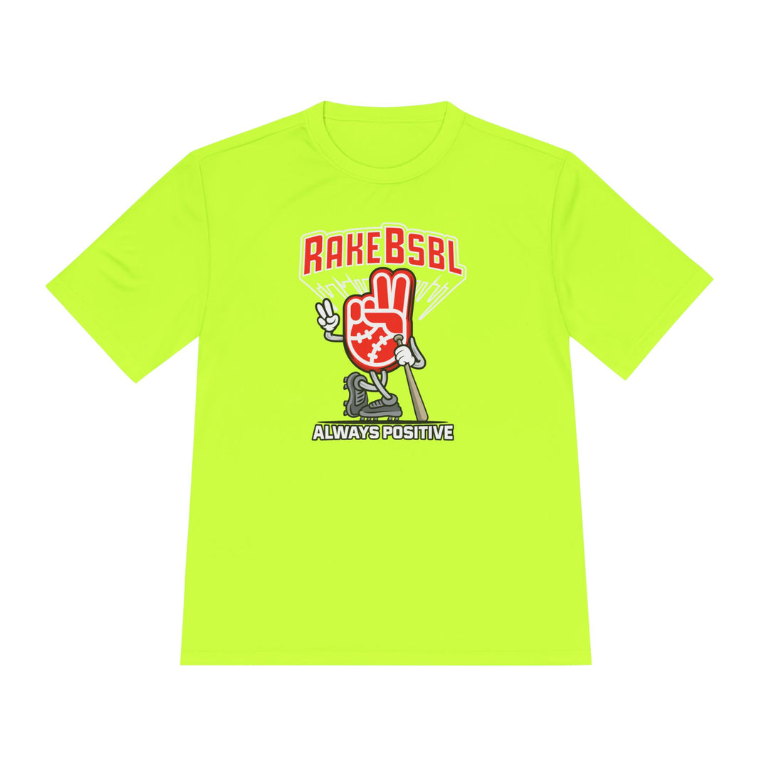 Always Positive Vibes Dry Fit Tee - Rake Baseball Company - RAKE BASEBALL | BASEBALL T-SHIRT | BASEBALL CLOTHING | GOOD VIBES ONLY