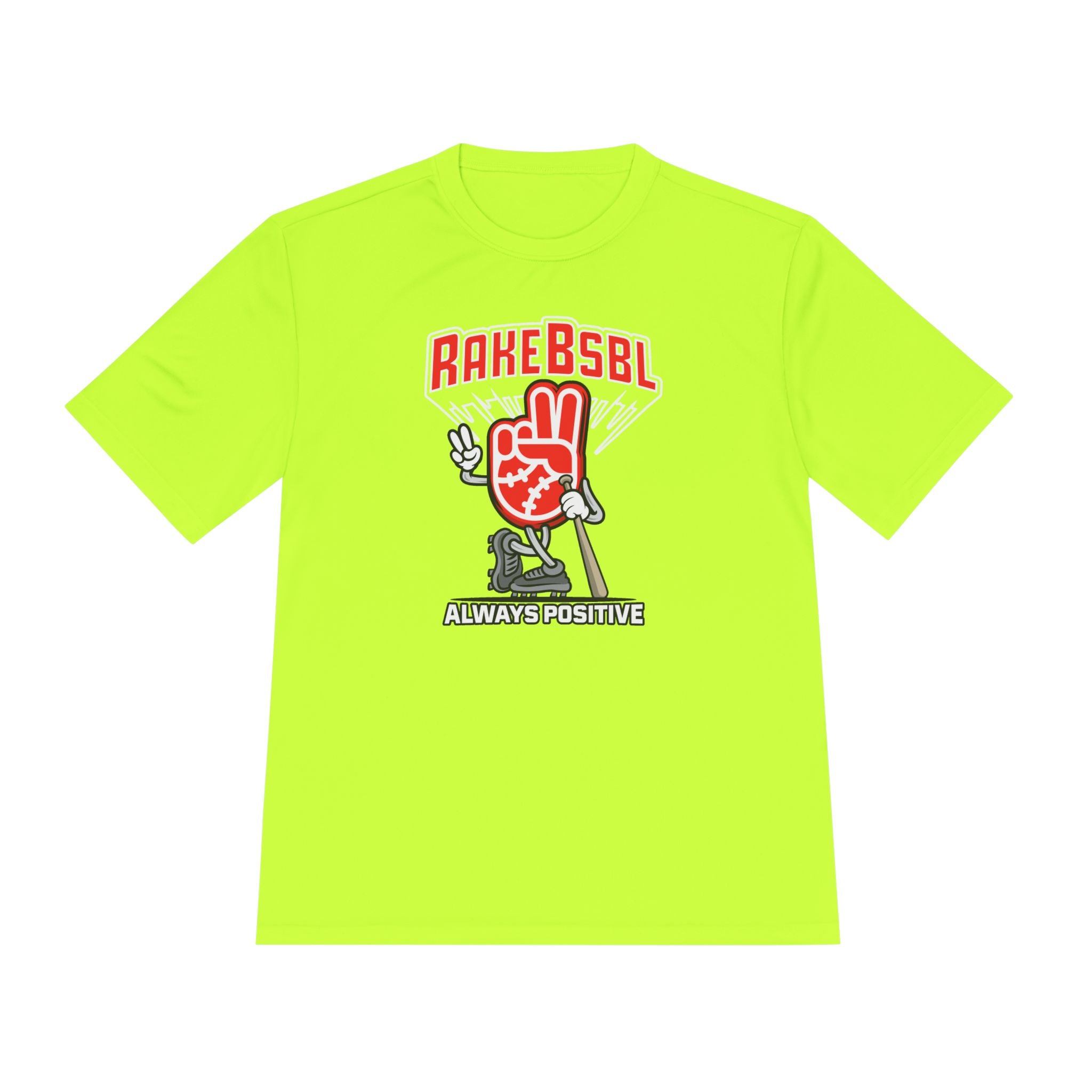 Always Positive Vibes Dry Fit Tee - Rake Baseball Company - RAKE BASEBALL | BASEBALL T-SHIRT | BASEBALL CLOTHING | GOOD VIBES ONLY
