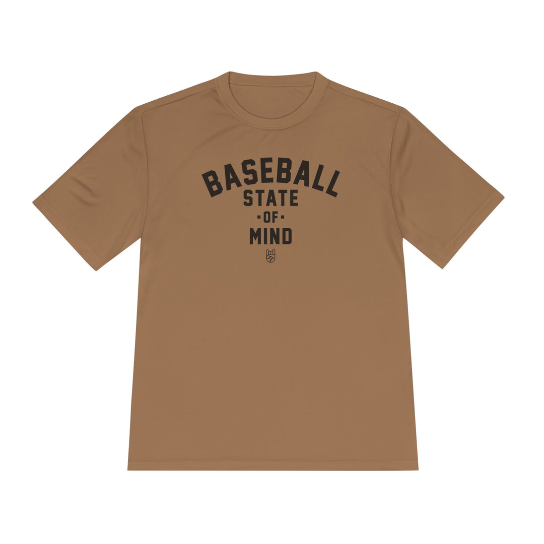 Baseball State Of Mind Dry Fit Tee - Rake Baseball Company - RAKE BASEBALL | BASEBALL T-SHIRT | BASEBALL CLOTHING | GOOD VIBES ONLY