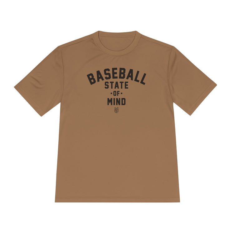 Baseball State Of Mind Dry Fit Tee - Rake Baseball Company - RAKE BASEBALL | BASEBALL T-SHIRT | BASEBALL CLOTHING | GOOD VIBES ONLY