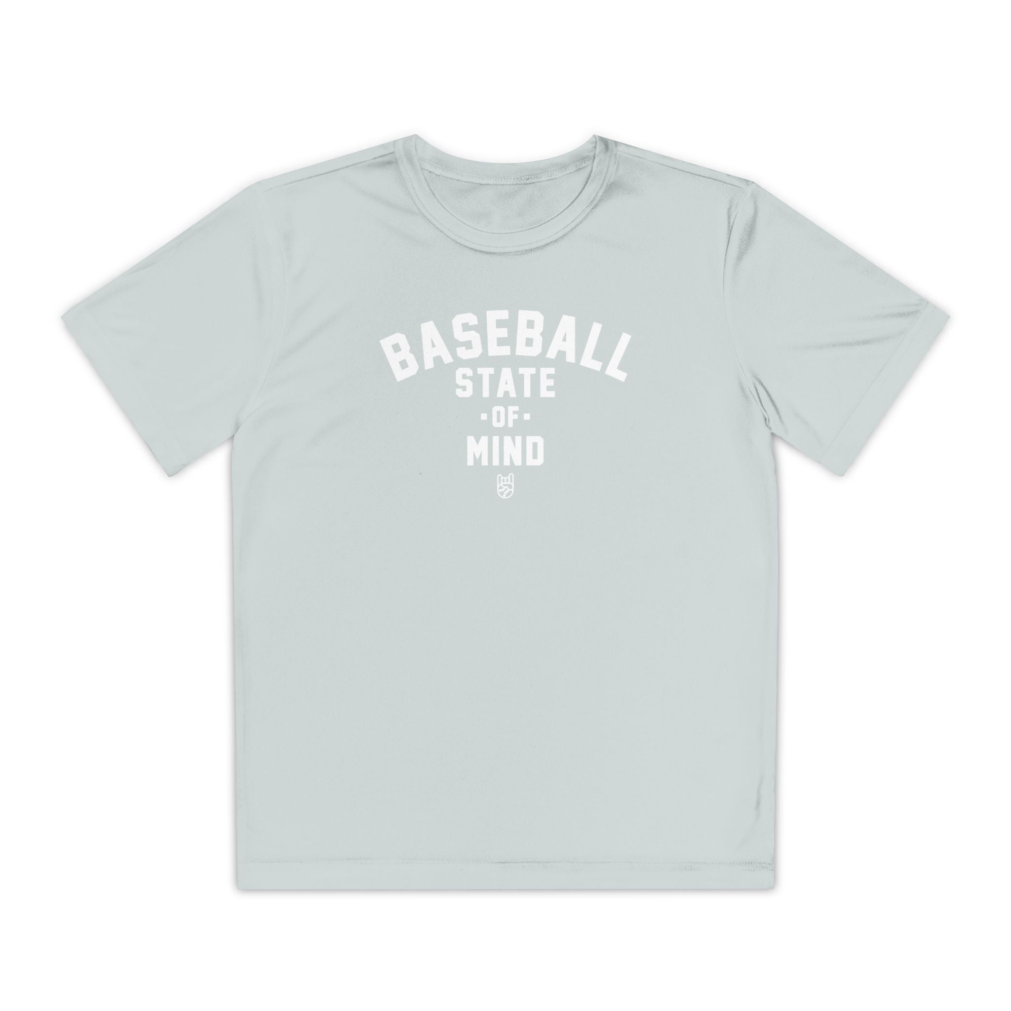 Kids Baseball State Of Mind Dry Fit Tee - Rake Baseball Company - RAKE BASEBALL | BASEBALL T-SHIRT | BASEBALL CLOTHING | GOOD VIBES ONLY