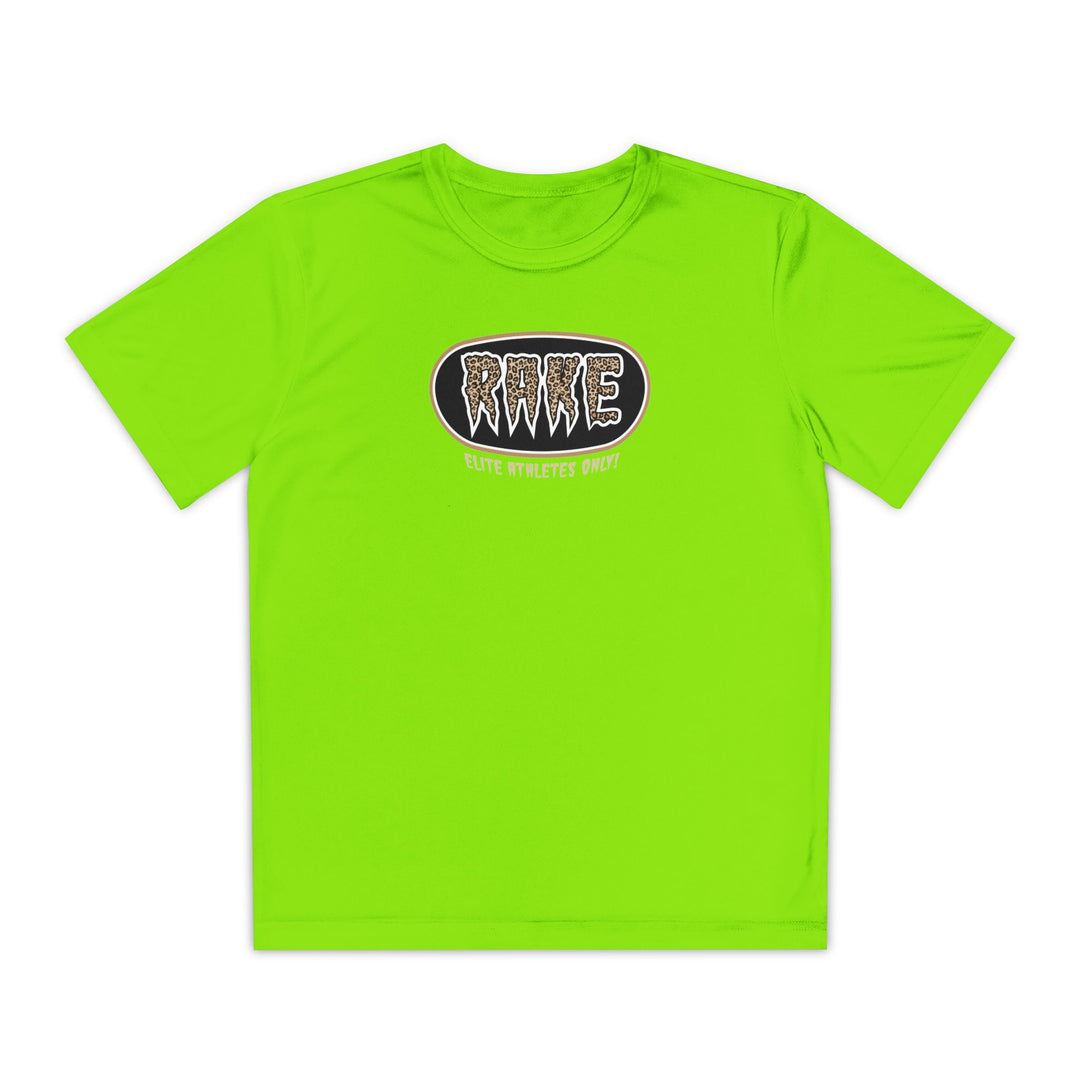 Kids Rake Cheetah Softball Company Dry Fit Tee - Rake Baseball Company - RAKE BASEBALL | BASEBALL T-SHIRT | BASEBALL CLOTHING | GOOD VIBES ONLY