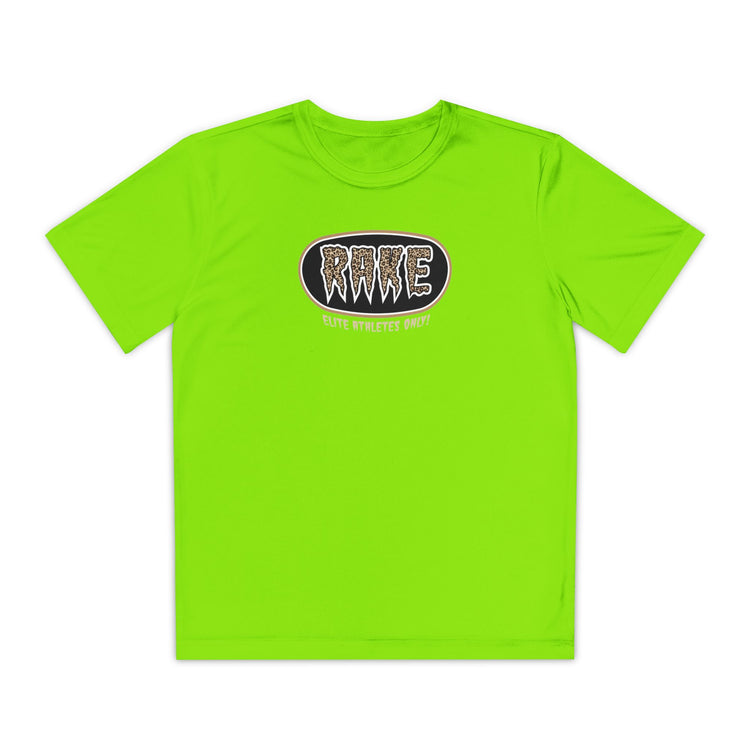Kids Rake Cheetah Softball Company Dry Fit Tee - Rake Baseball Company - RAKE BASEBALL | BASEBALL T-SHIRT | BASEBALL CLOTHING | GOOD VIBES ONLY