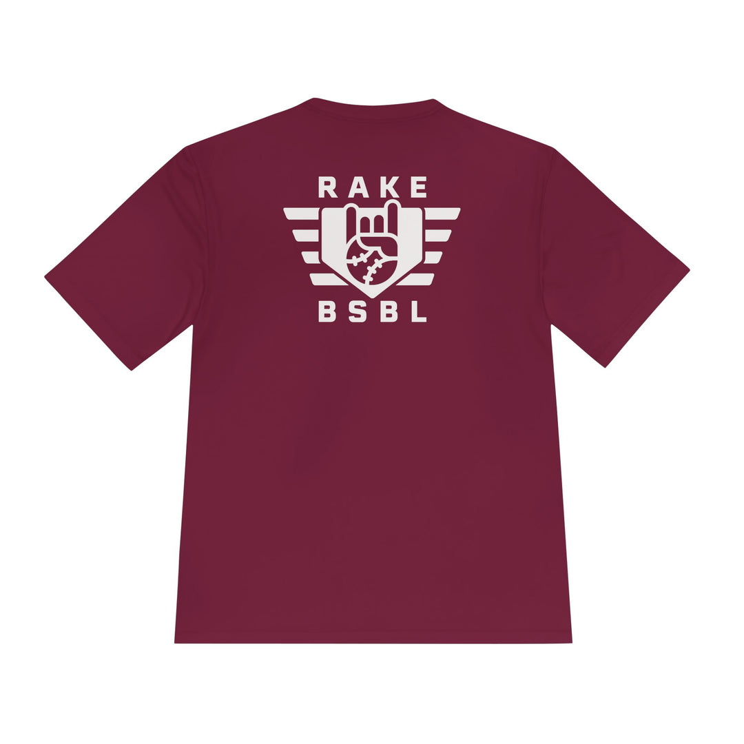 Rake Flag Dry Fit Tee - Rake Baseball Company - RAKE BASEBALL | BASEBALL T-SHIRT | BASEBALL CLOTHING | GOOD VIBES ONLY