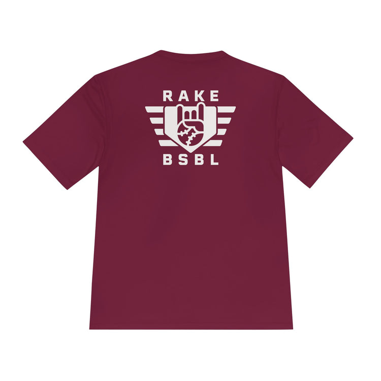 Rake Flag Dry Fit Tee - Rake Baseball Company - RAKE BASEBALL | BASEBALL T-SHIRT | BASEBALL CLOTHING | GOOD VIBES ONLY