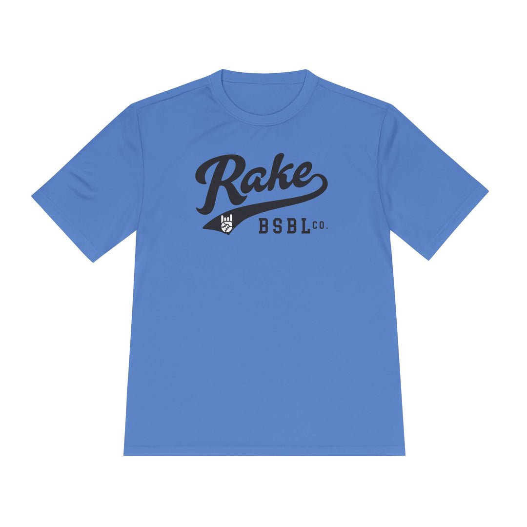 Rake Script Dry Fit Tee - Rake Baseball Company - RAKE BASEBALL | BASEBALL T-SHIRT | BASEBALL CLOTHING | GOOD VIBES ONLY