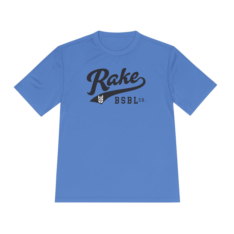 Rake Script Dry Fit Tee - Rake Baseball Company - RAKE BASEBALL | BASEBALL T-SHIRT | BASEBALL CLOTHING | GOOD VIBES ONLY