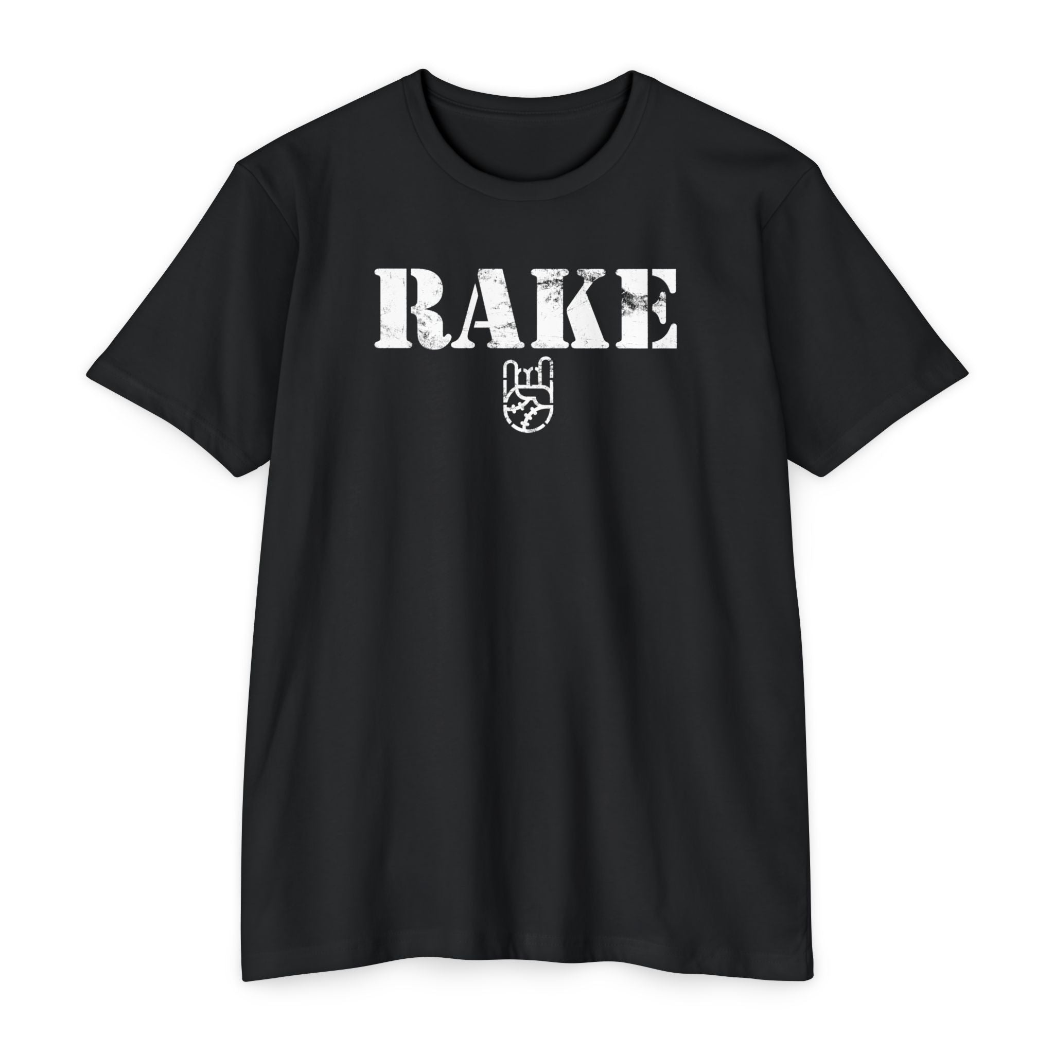 Rake Stencil Tee - Rake Baseball Company - RAKE BASEBALL | BASEBALL T-SHIRT | BASEBALL CLOTHING | GOOD VIBES ONLY