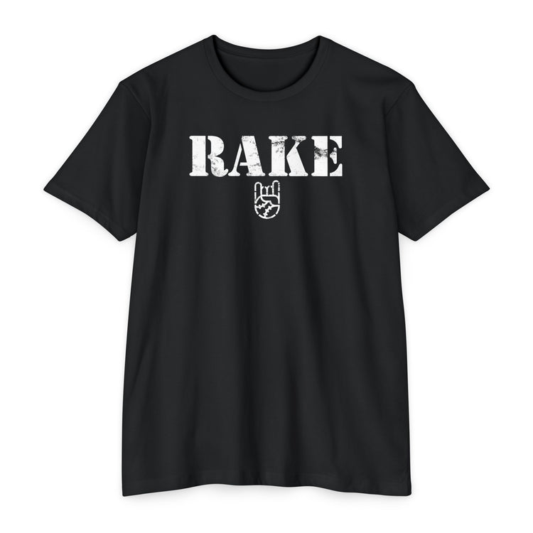 Rake Stencil Tee - Rake Baseball Company - RAKE BASEBALL | BASEBALL T-SHIRT | BASEBALL CLOTHING | GOOD VIBES ONLY