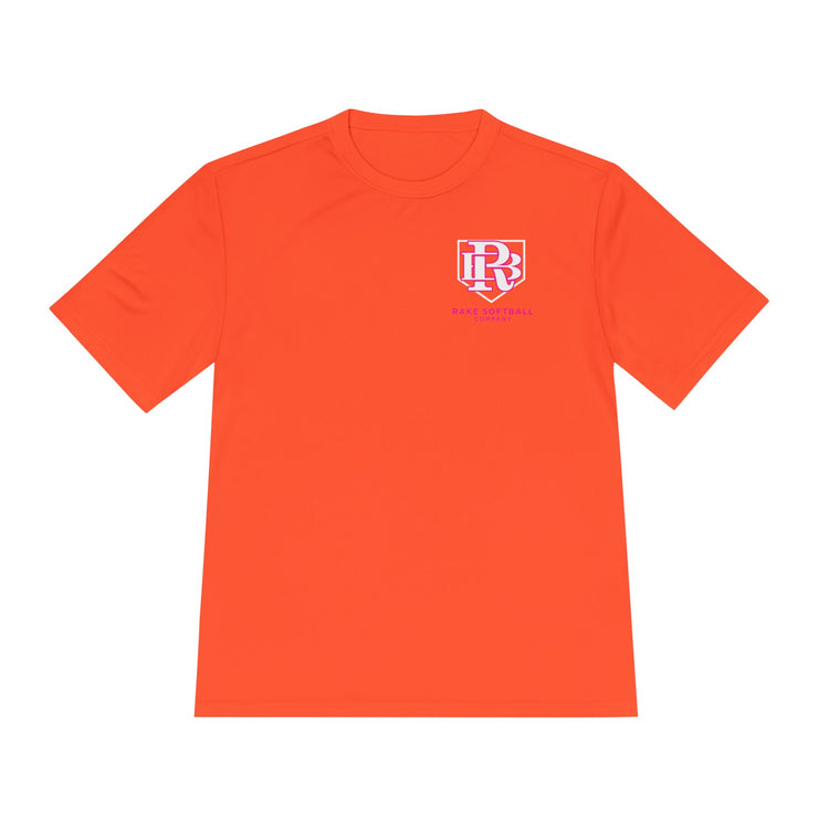 RB Homeplate Softball Dry Fit Tee - Rake Baseball Company - RAKE BASEBALL | BASEBALL T-SHIRT | BASEBALL CLOTHING | GOOD VIBES ONLY