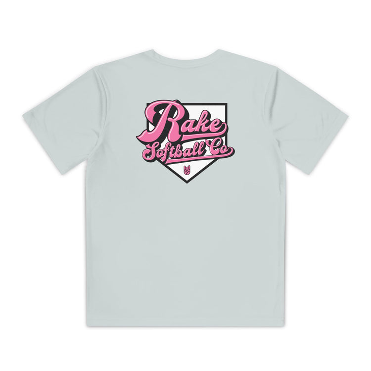 Kids Rake Softball Co. Dry Fit Tee - Rake Baseball Company - RAKE BASEBALL | BASEBALL T-SHIRT | BASEBALL CLOTHING | GOOD VIBES ONLY