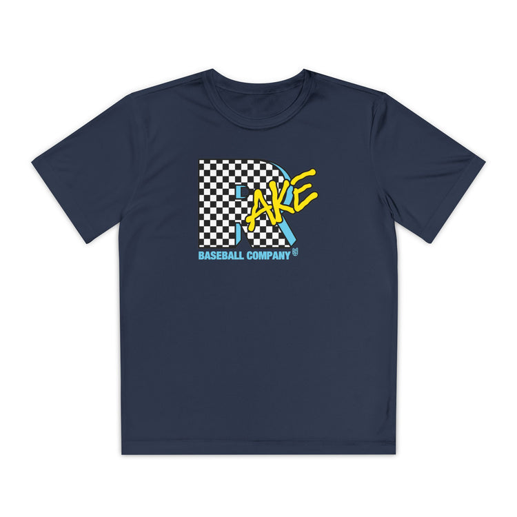 Kids Rake TV Dry Fit Tee - Rake Baseball Company - RAKE BASEBALL | BASEBALL T-SHIRT | BASEBALL CLOTHING | GOOD VIBES ONLY